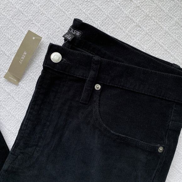 NWT J. Crew Black High Rise 11.5" Straight Leg Corduroy Pant Minimalist Size 31 - Picture 11 of 15